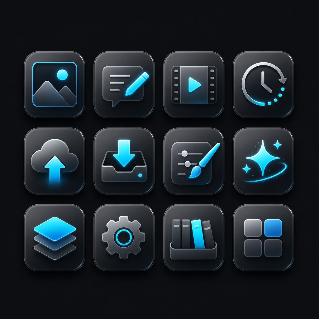 GPT Image 2 app icon set prompt preview